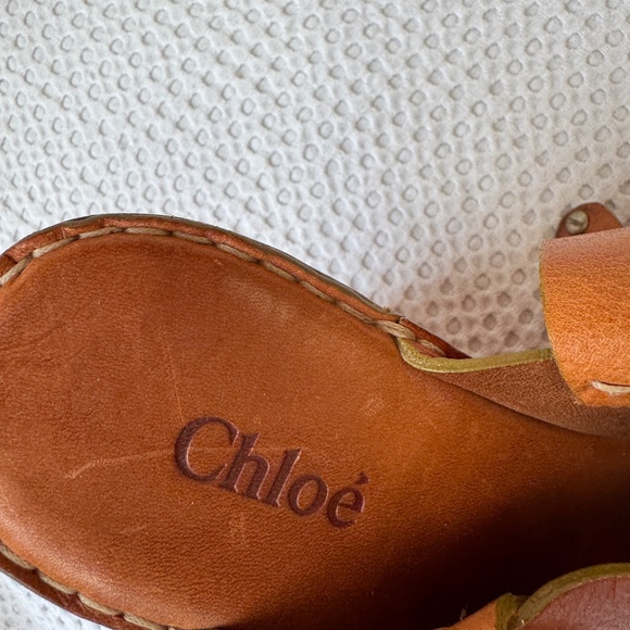 Chloe Leather Wedge Shoe - Picture 3 of 12